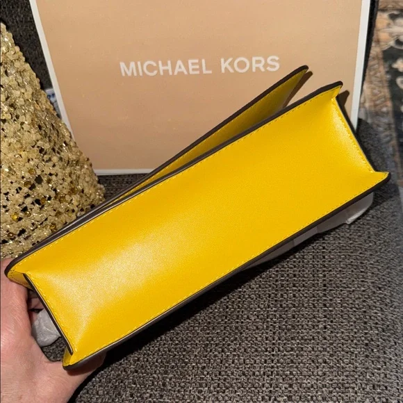 Michael Kors Mustard Yellow Crossbody - Picture 6 of 13
